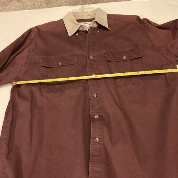 Wrangler Rugged Wear men’s vintage button up corduroy patch shirt - Picture 8 of 13